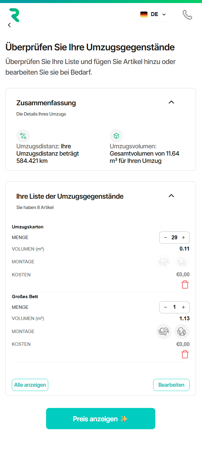 KI Analyse Screenshot